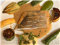 sea bream and courgettes